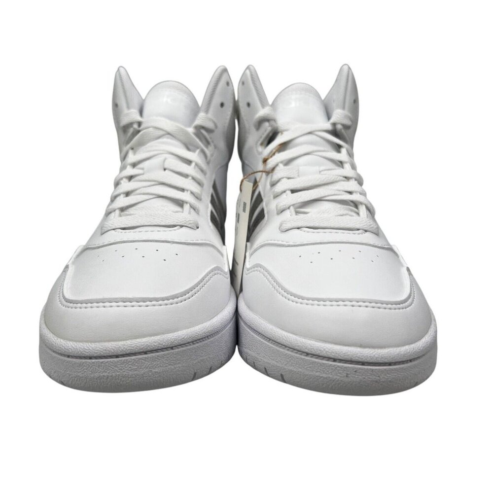 Adidas Hoops Mid White Basketball Shoes Youth Girl's Sizes 4 - 6 (Y) GS - Picture 2 of 9